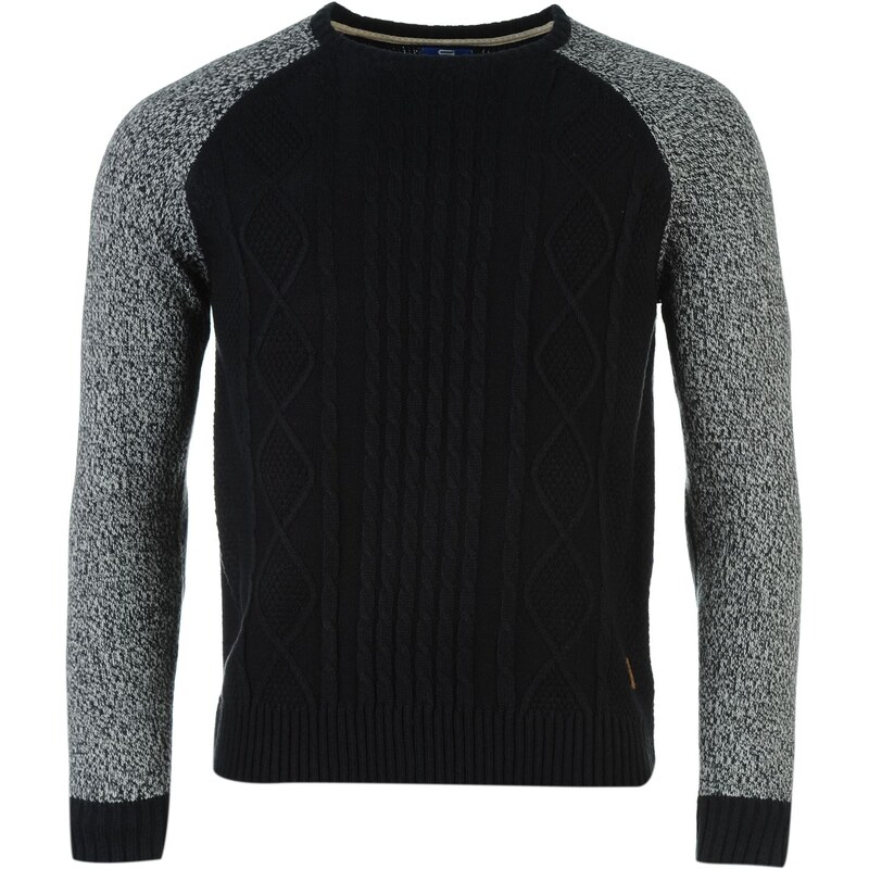 Smith Oak Cable Jumper Mens, navy