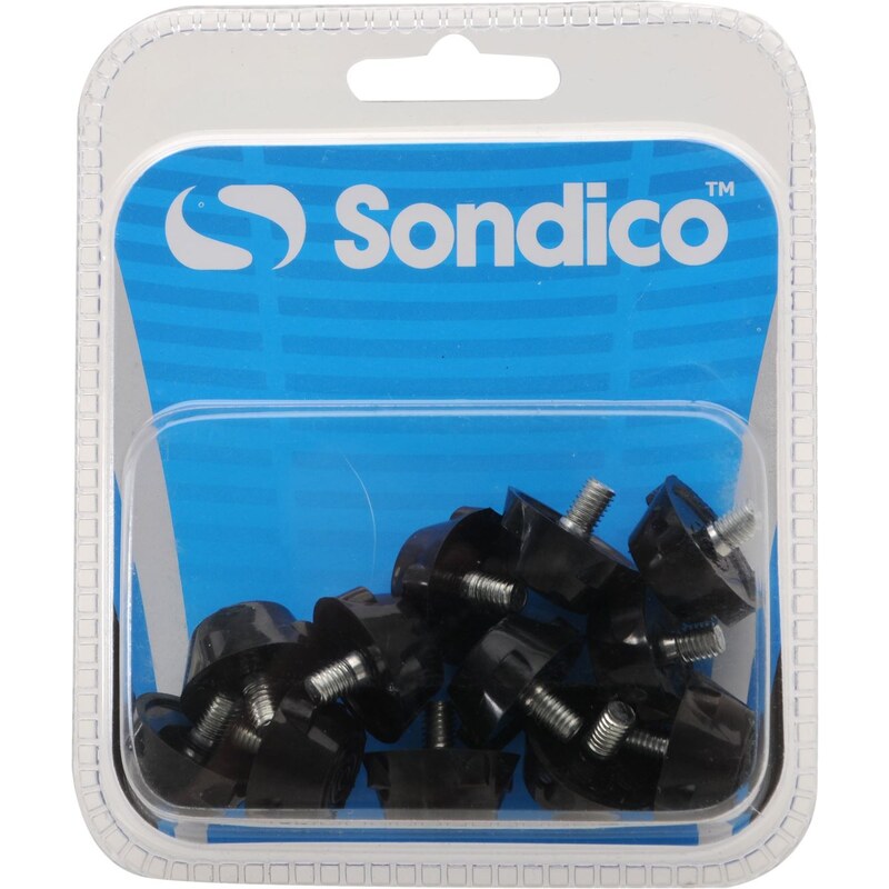 Sondico Rubber Football Studs, black