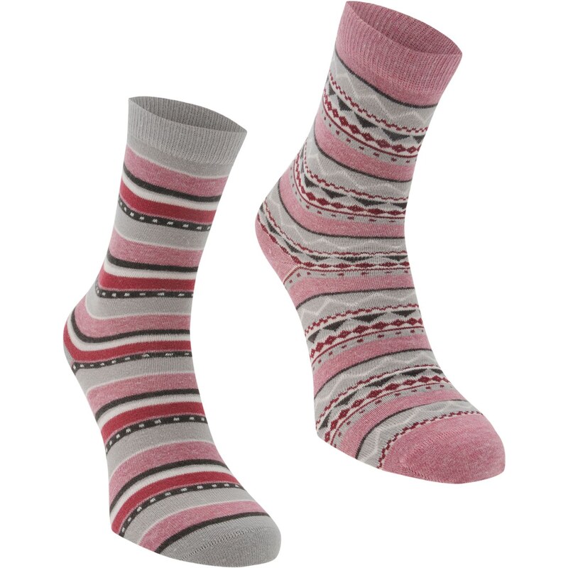 Soul Cal SoulCal 3 Pack Ladies Ankle Socks, multi pink stri