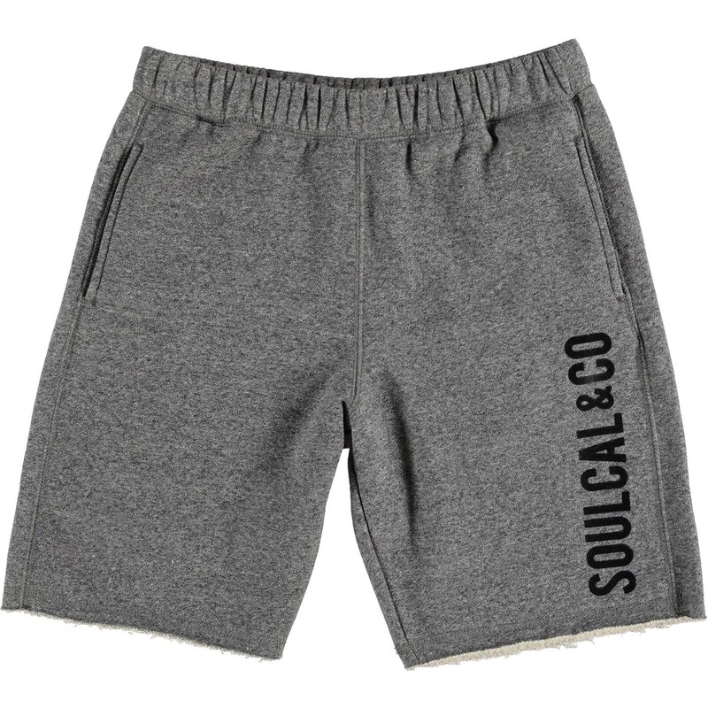 Soul Cal SoulCal Large Logo Fleece Shorts Junior Boys, dk charcm/black