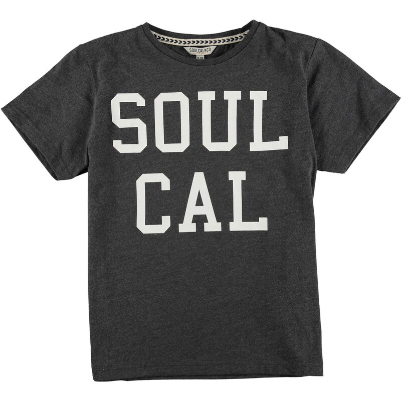 SoulCal Logo Tshirt Junior Boys, charcoal marl