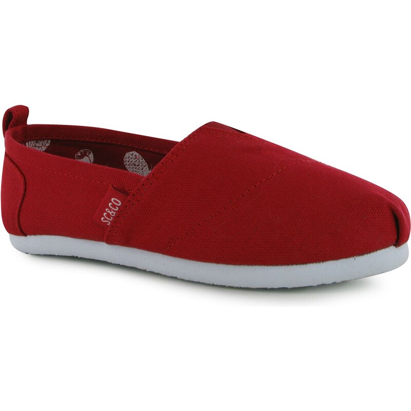 Soul Cal SoulCal Long Beach Childs Canvas Slip Ons, red