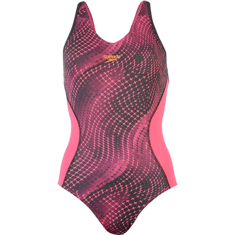 Speedo Fit All Over Print Swimsuit Ladies, pink