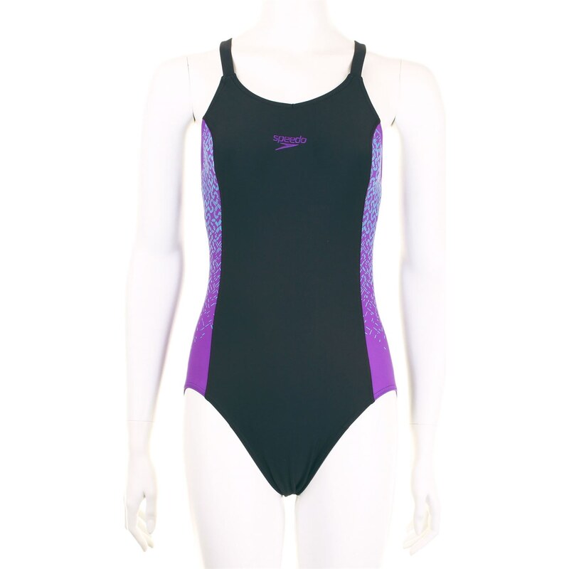 Speedo Swimsuit Ladies, navy/violet/tur