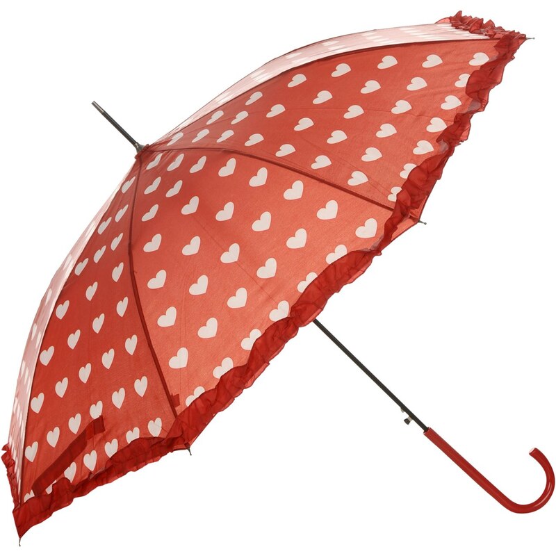 Susino Heart Umbrella, red/black