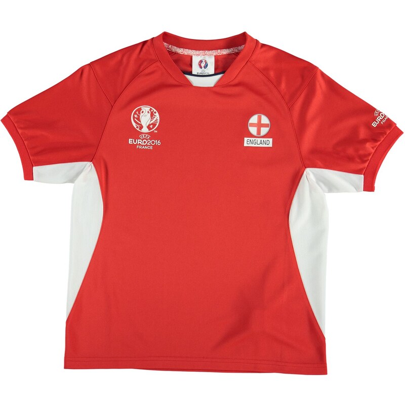 UEFA EURO 2016 England Poly T Shirt Junior, red