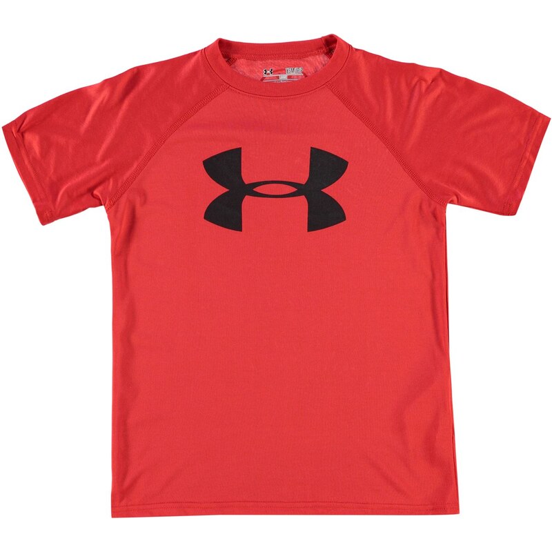 Under Armour Big Logo Solid T Shirt Junior Boys, red