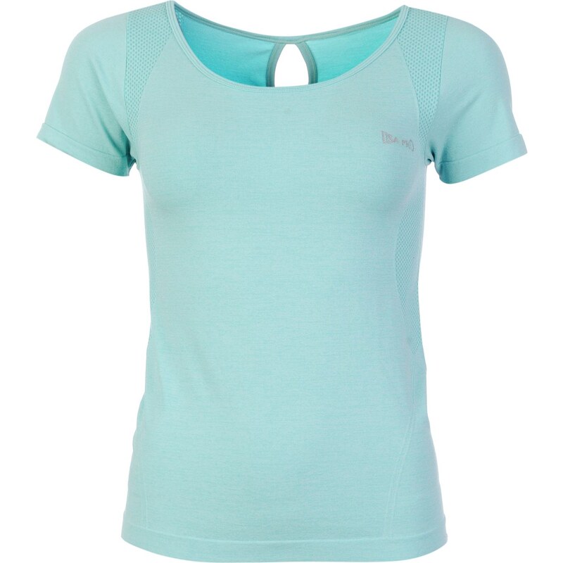 USA Pro Plain Seamless T Shirt Womens, aqua