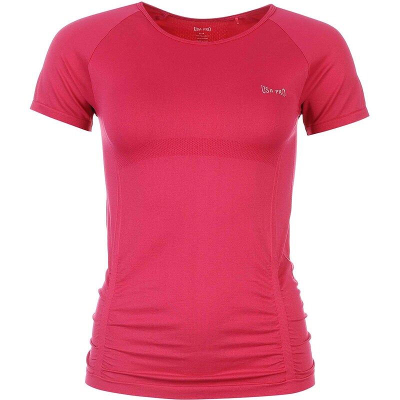 USA Pro Ruched Hem T Shirt, pink