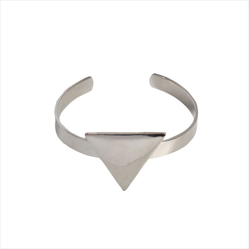 USC Triangle Cuff Bracelet, silver