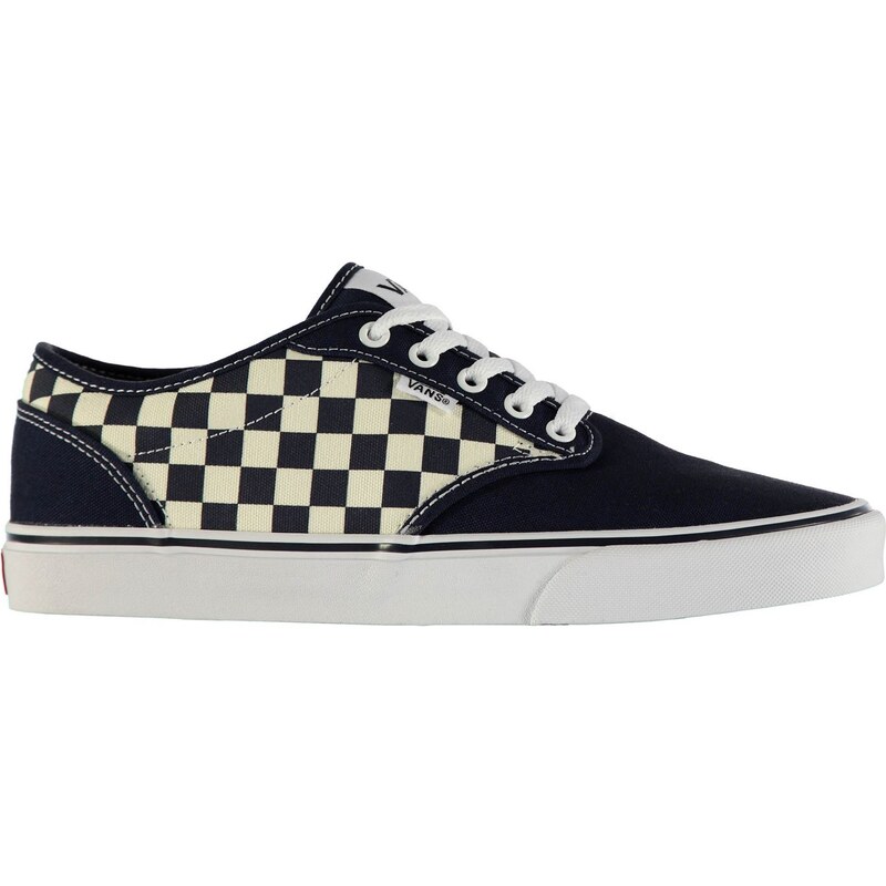 Vans Atwood Checkers Canvas Shoes, dressblue/white