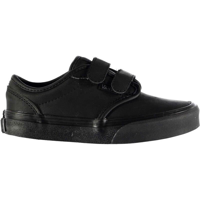 Vans Atwood Leather V Childrens Trainers, black mono