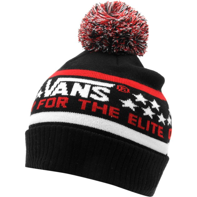 Vans Elite Junior Beanie Hat, black/red