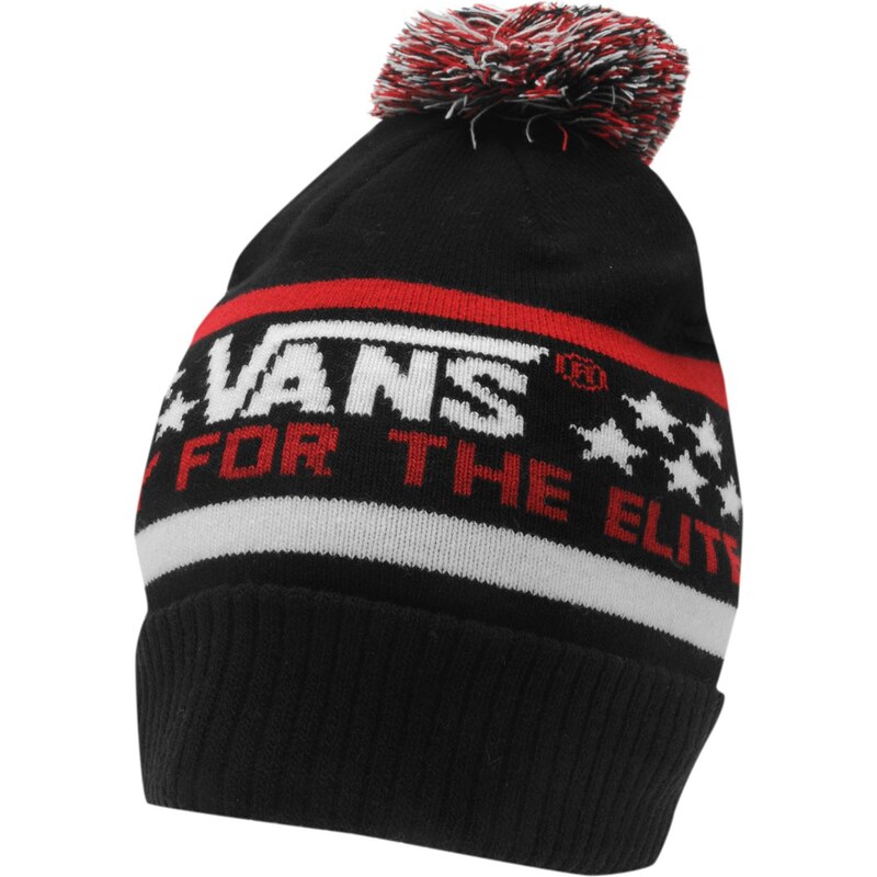 Vans Elite Mens Beanie, black/red