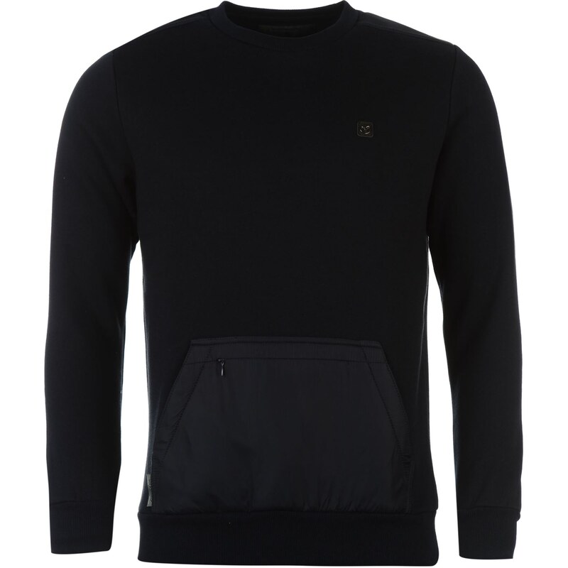 VOI Brown Nylon Sweater, black