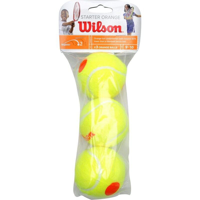 Wilson Mini Original 3 Pack Tennis Balls, orange