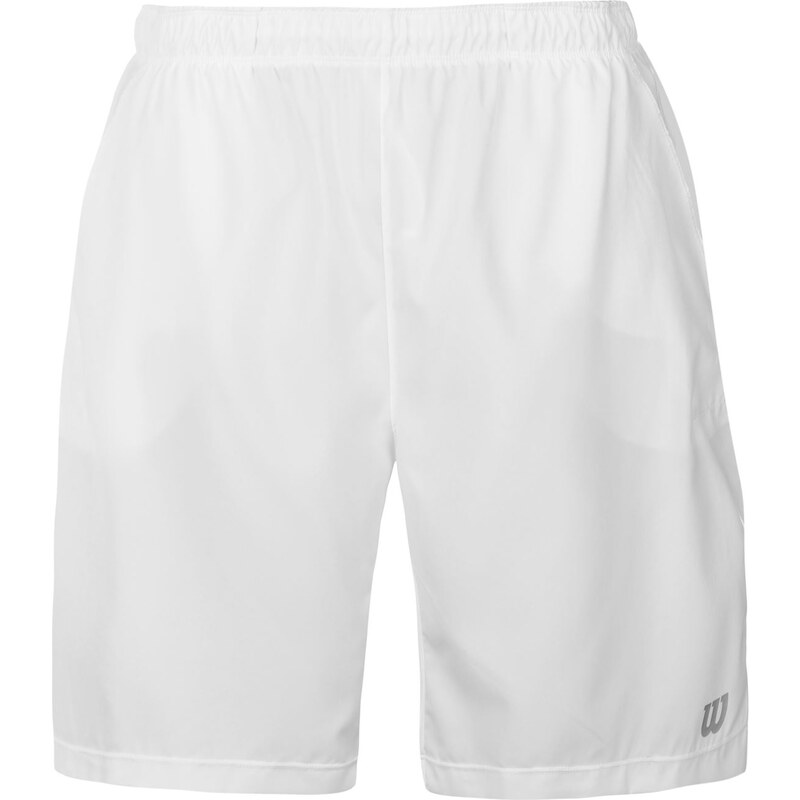 Wilson Team Nine Inch Shorts Mens, white
