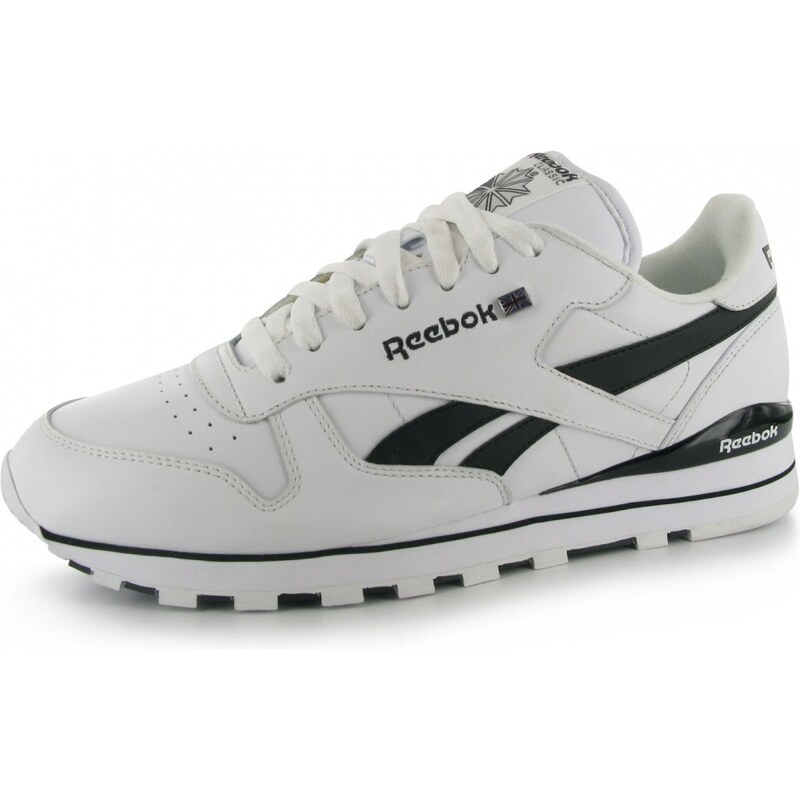 Reebok Classic Leather Clip Mens Trainers, white/black