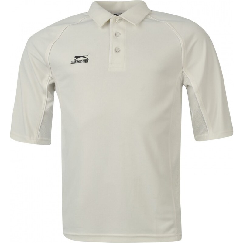 Slazenger Three Quarter Sleeve Cricket Shirt Mens, white
