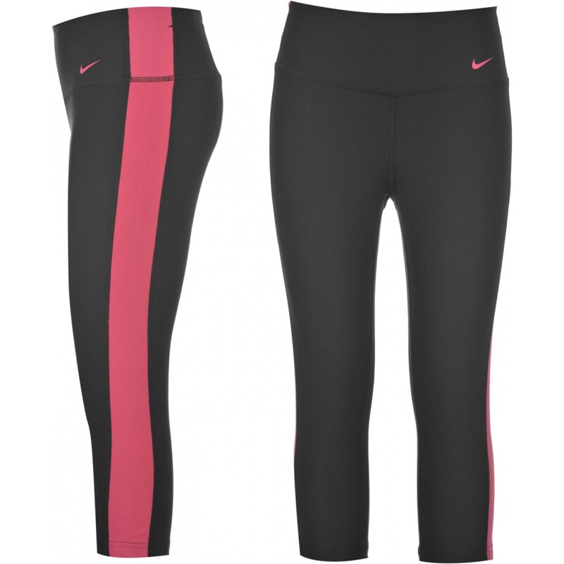 Nike Tight Poly Capri Ladies, black/pink