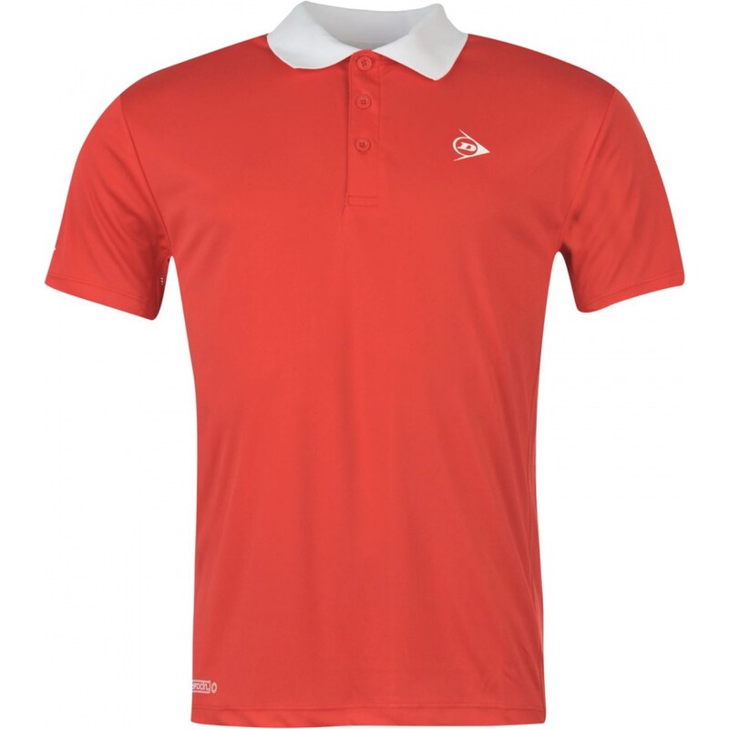 Dunlop Performance Polo Shirt Mens, red