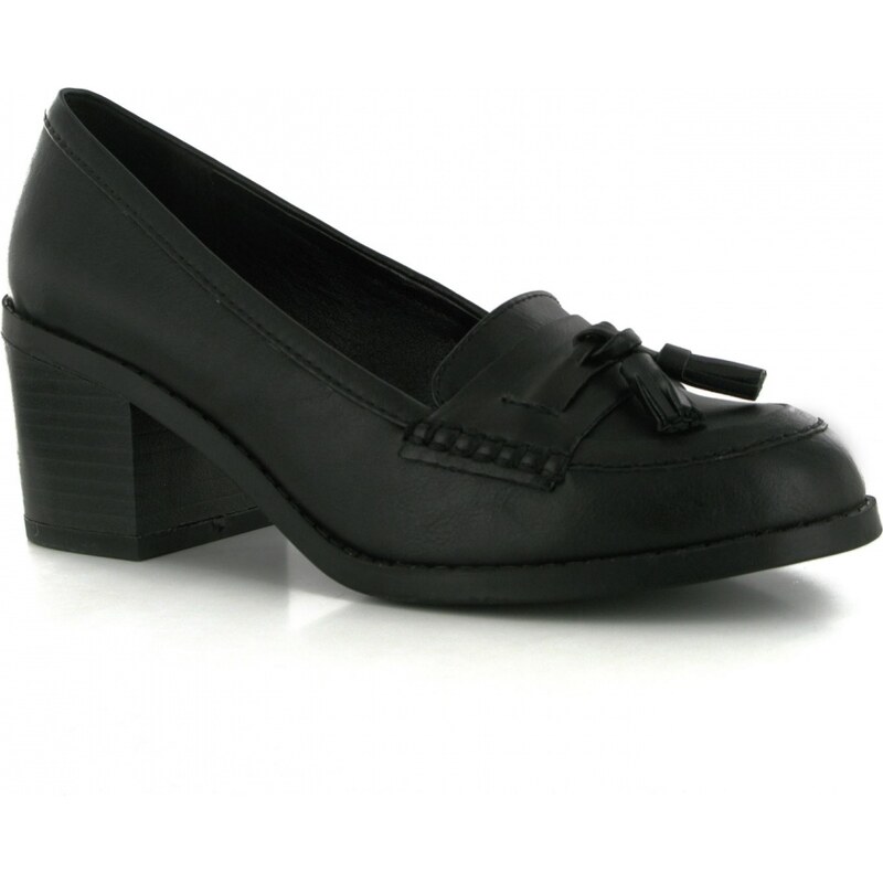 Miso Tilly Ladies Loafers, black pu