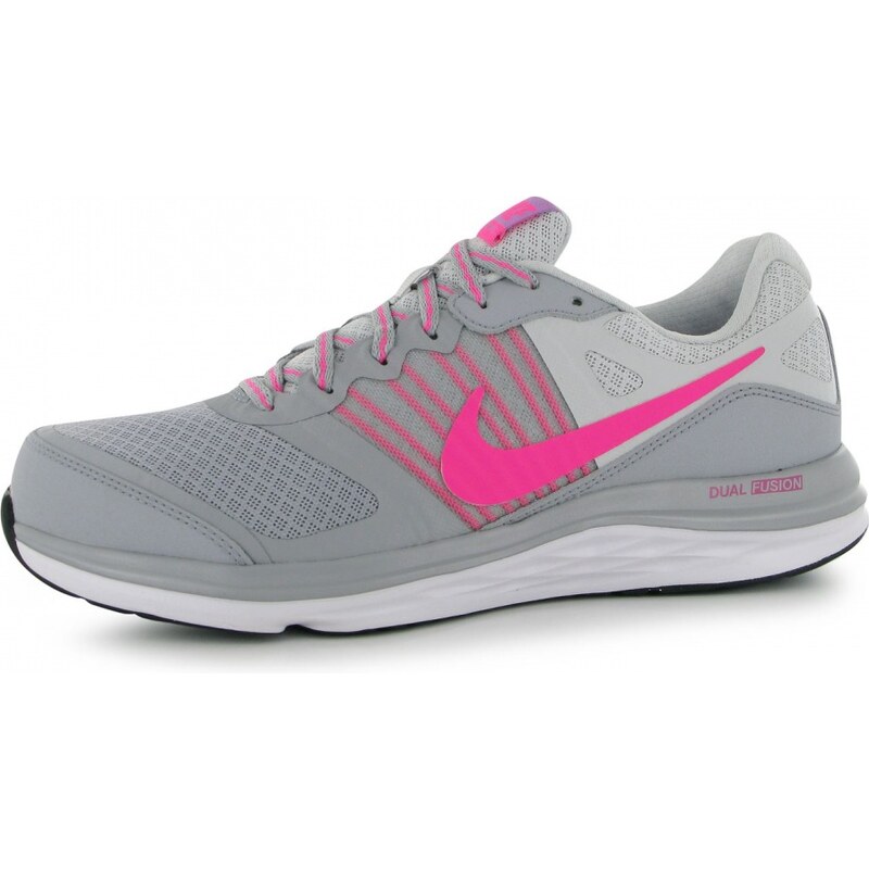 Nike Dual Fusion X Ladies Running Shoes, grey/pink