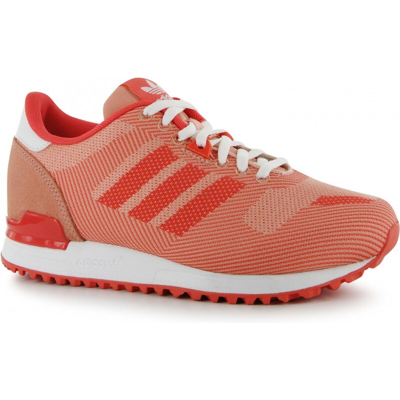 Adidas ZX 700 Weave Ladies Trainers, coral/pink/wht
