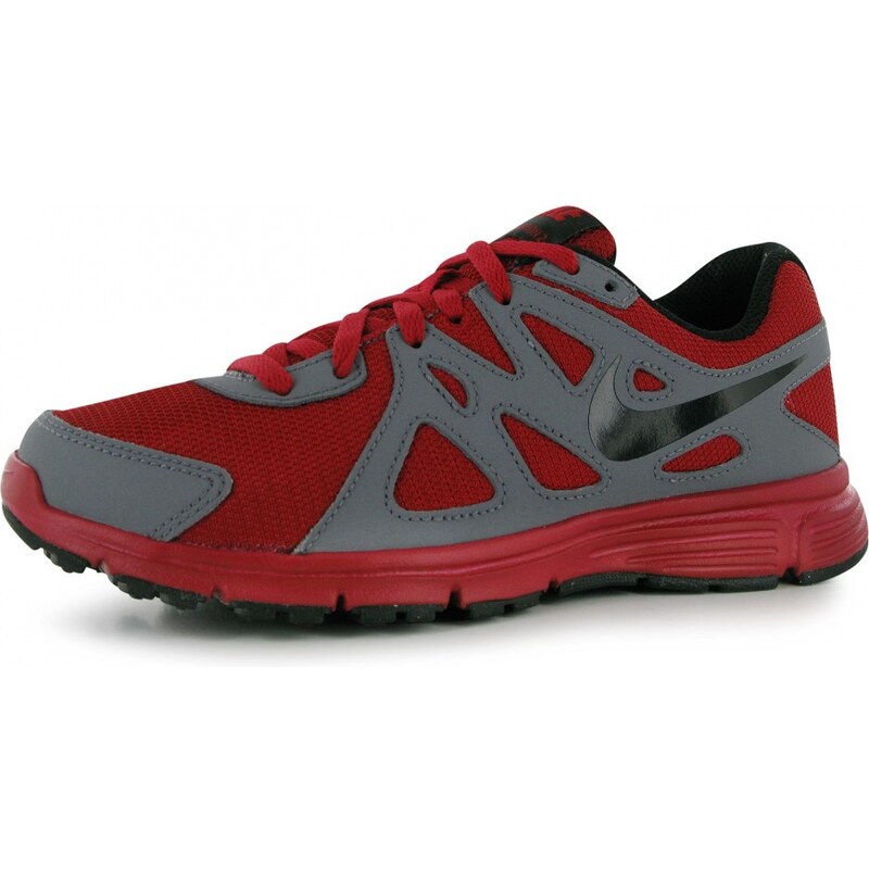 Nike Revolution 2 Junior Trainers, red/black/grey