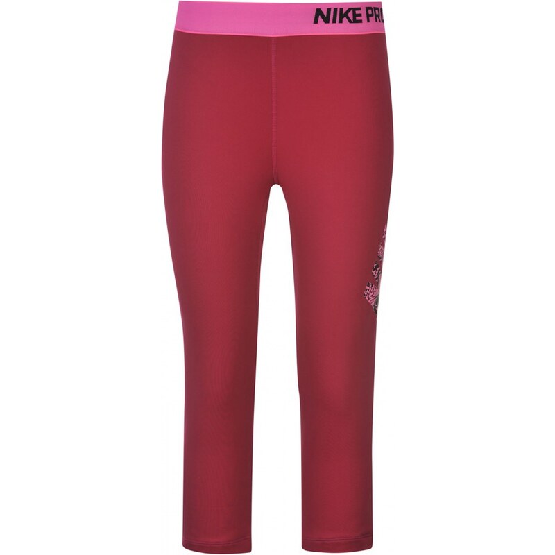 Nike Pro Graphic Capri Pants Ladies, fuchsia