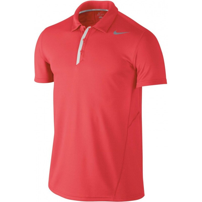 Nike Waffle Tennis Polo Shirt Mens, red/white