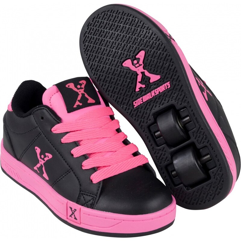 Sidewalk Sport Sport Lane Girls Wheeled Skate Shoes, black/pink