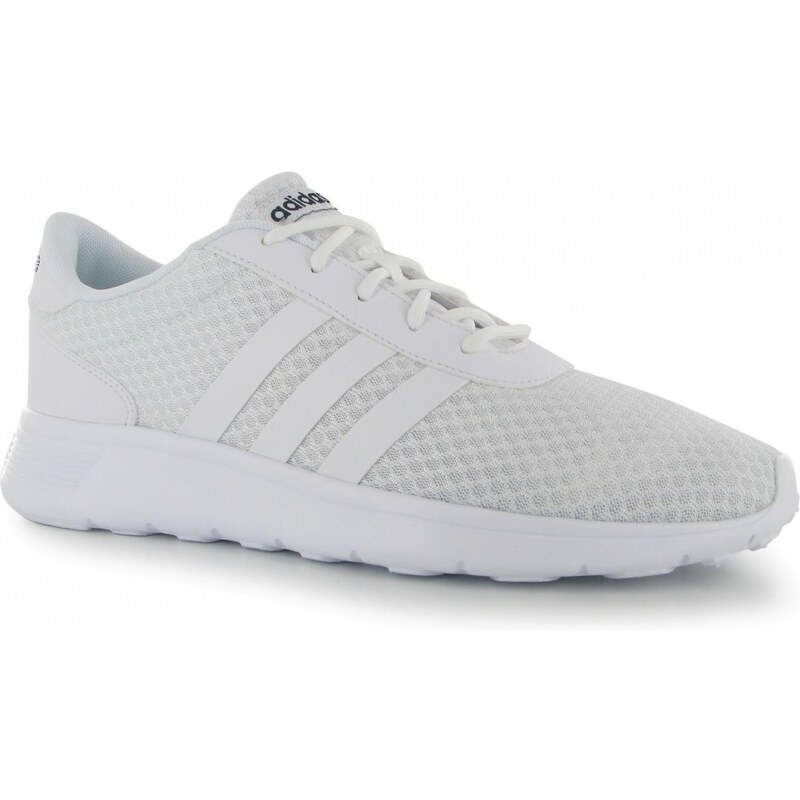 Adidas Lite Racer Mens Trainers, wht/wht/navy