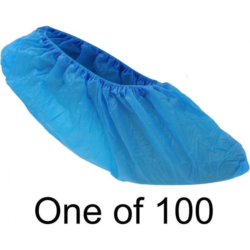 Beco 100 Pair Shoe Cover, blue