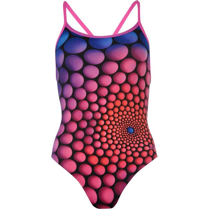 Zoggs Congo Aquaback Swimsuit Ladies, red/pink/blue