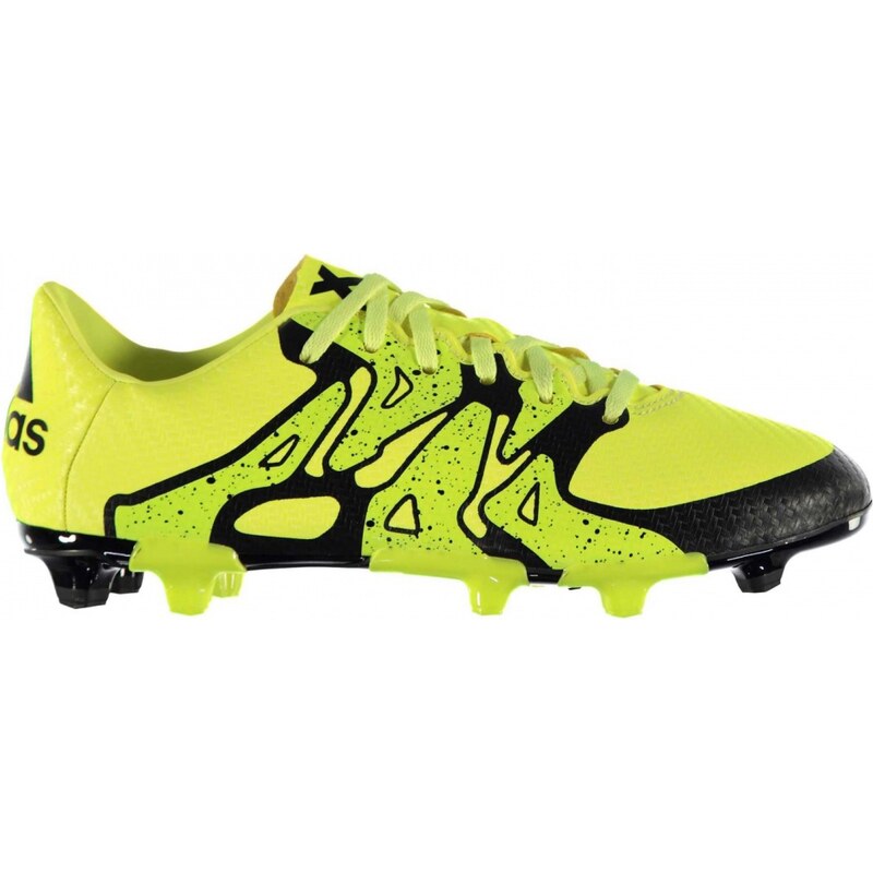 Adidas X 15.3 FG Childrens Football Boots, solar yellow