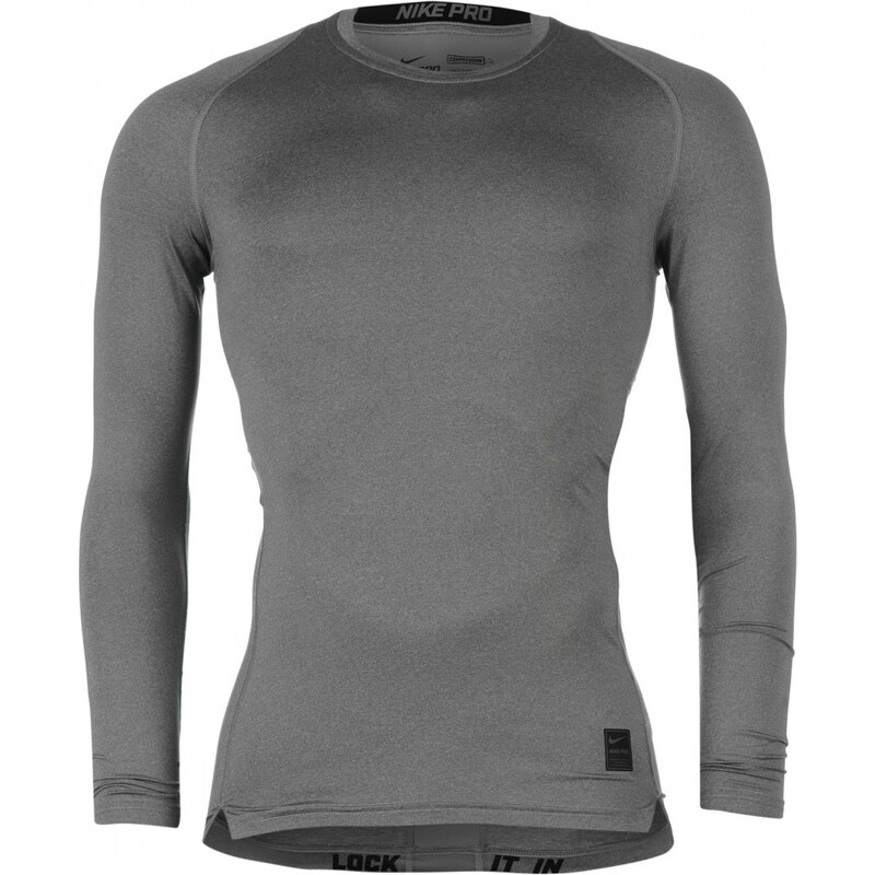 Nike Pro Core Long Sleeve Base Layer Mens, grey