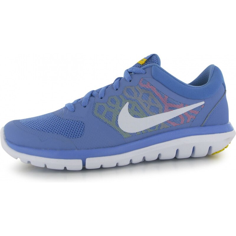 Nike Flex 2015 Run Ladies Running Shoes, blue/white/orng