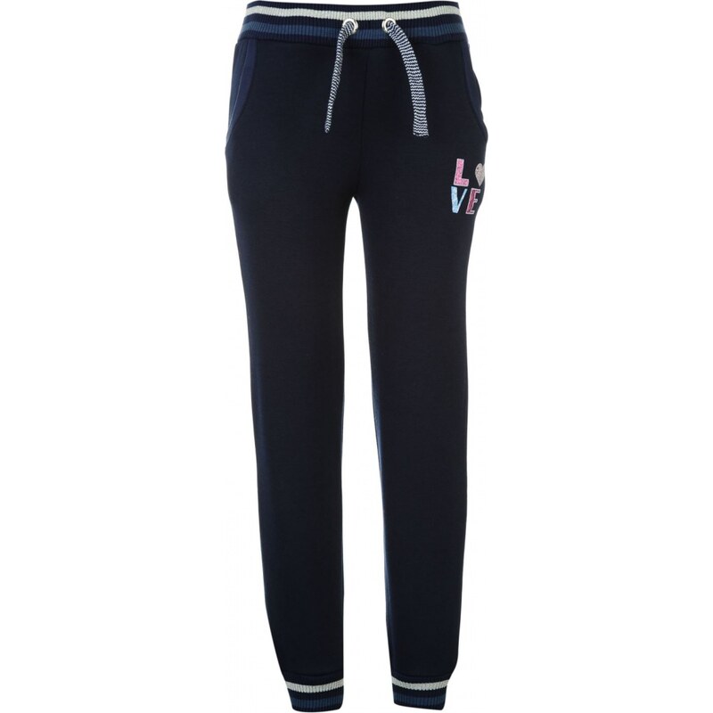 Lee Cooper Glitzy Closed Hem Pants Junior Girls, navy