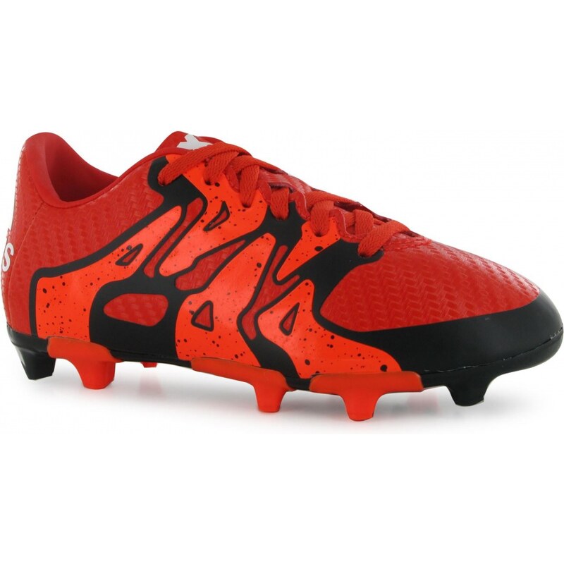 Adidas X 15.3 FG Childrens Football Boots, bold orange