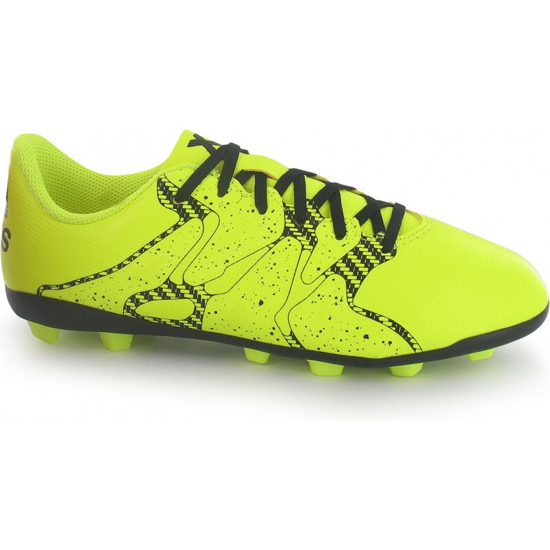 Adidas X 15.4 FG Junior Football Boots, solar yellow