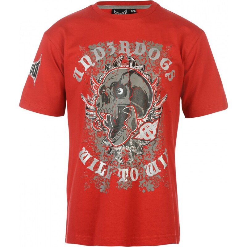 Tapout Foil TShirt Junior Boys, red