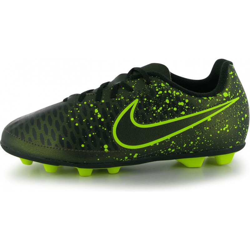 Nike Magista Ola Firm Ground Junior Football Boots, dk citron/volt