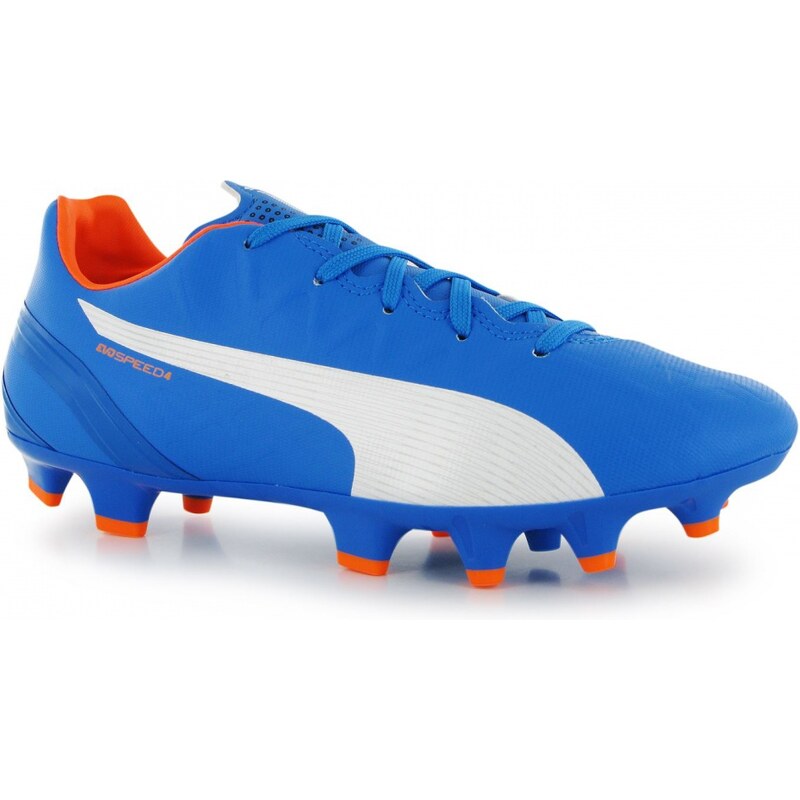Puma EvoSpeed 4.4 Firm Ground Junior Football Boots, blue