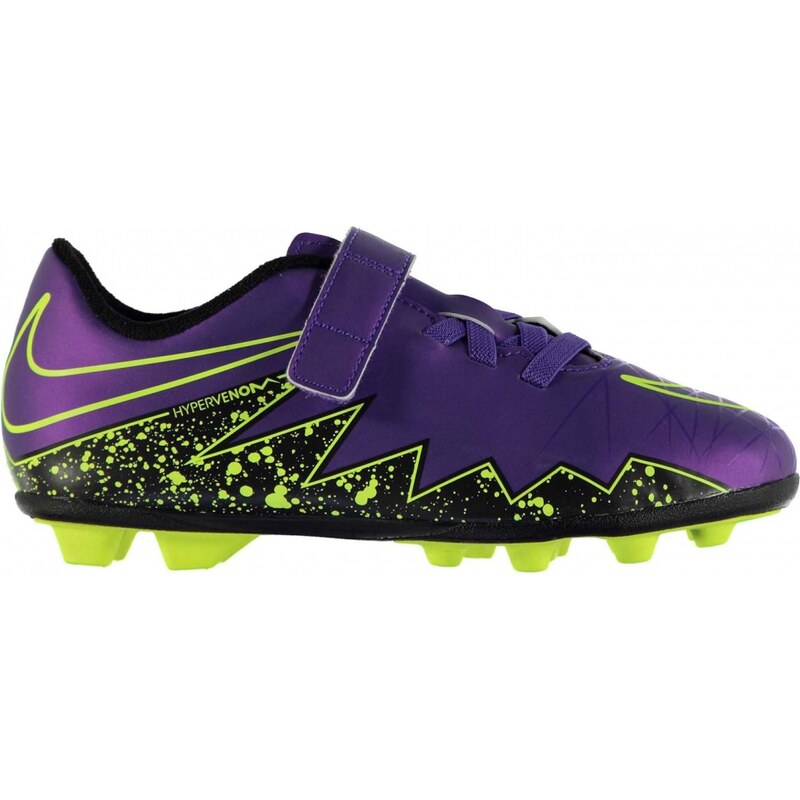Nike Hypervenom Phade Childrens Football Boots, hyper grape/blk