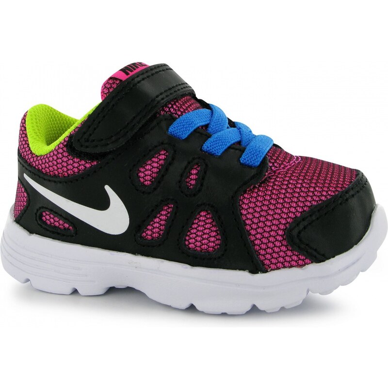 Nike Revolution 2 Girls Running Trainers, pink/white/blue