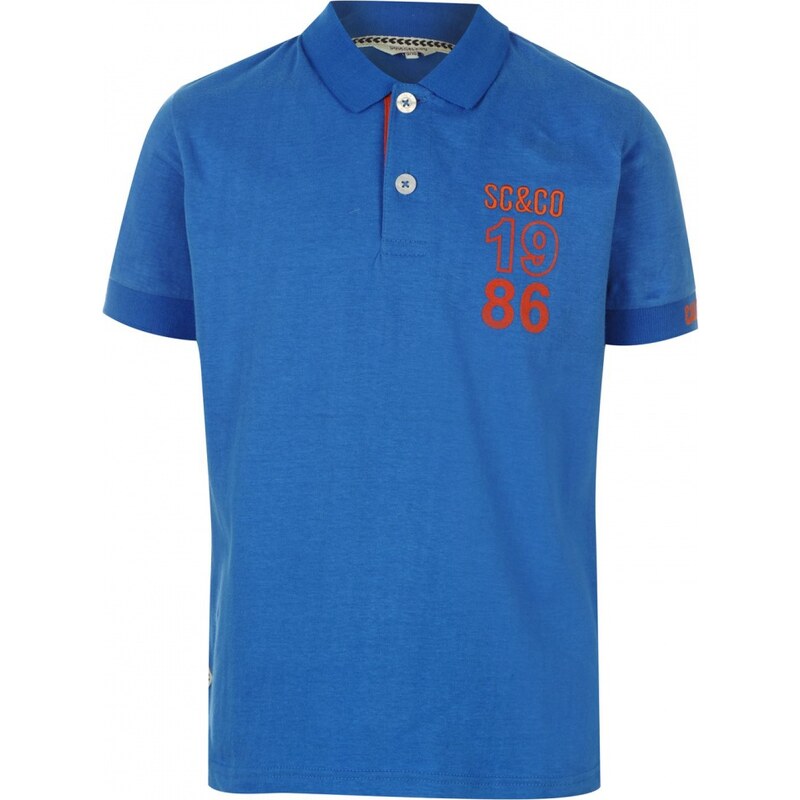 Soul Cal SoulCal Peached Polo Shirt Junior Boys, bright blue