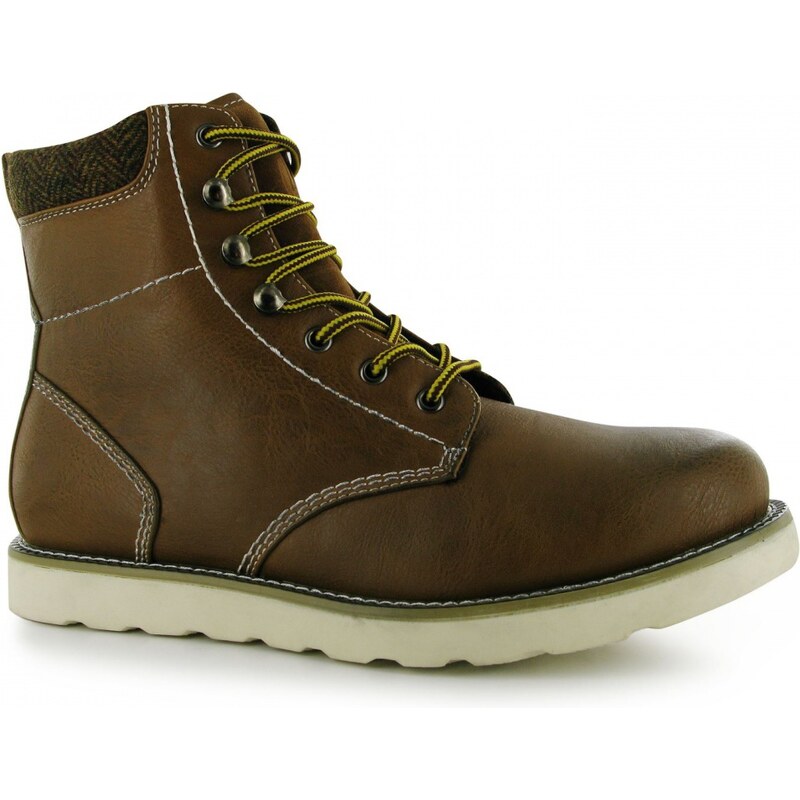 Lee Cooper Heay Twill Mens Boots, tan brown