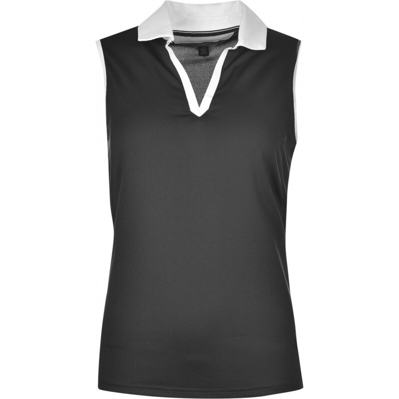 Tommy Hilfiger Maureen Sleeveless Golf Polo Shirt, black