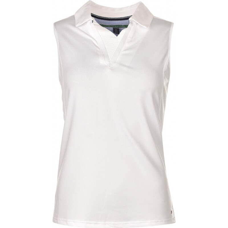Tommy Hilfiger Maureen Sleeveless Golf Polo Shirt, white